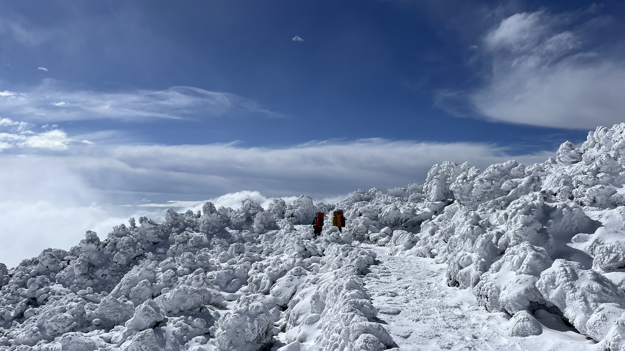Vzácný sníh na Teide